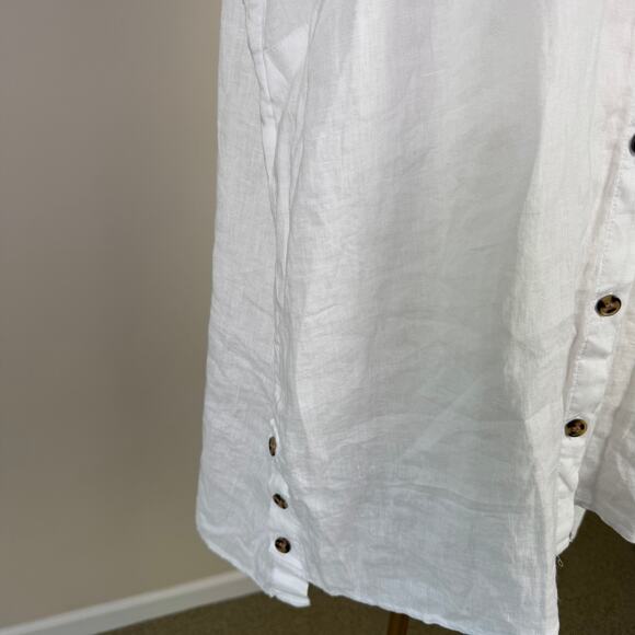 Jones New York 100% Linen Button Up Sleeveless Top US Women's XL - Picture 4 of 10